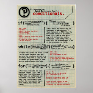 poster "Condicionais na Programação"