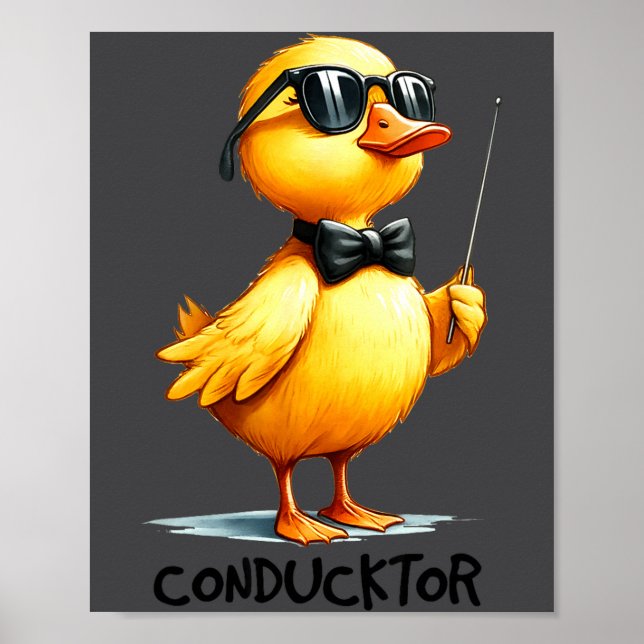Poster Conductor, Funny Duck Quote  (Frente)