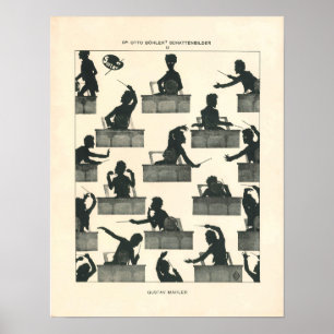Póster Condutor da música clássica - vintage Mahler