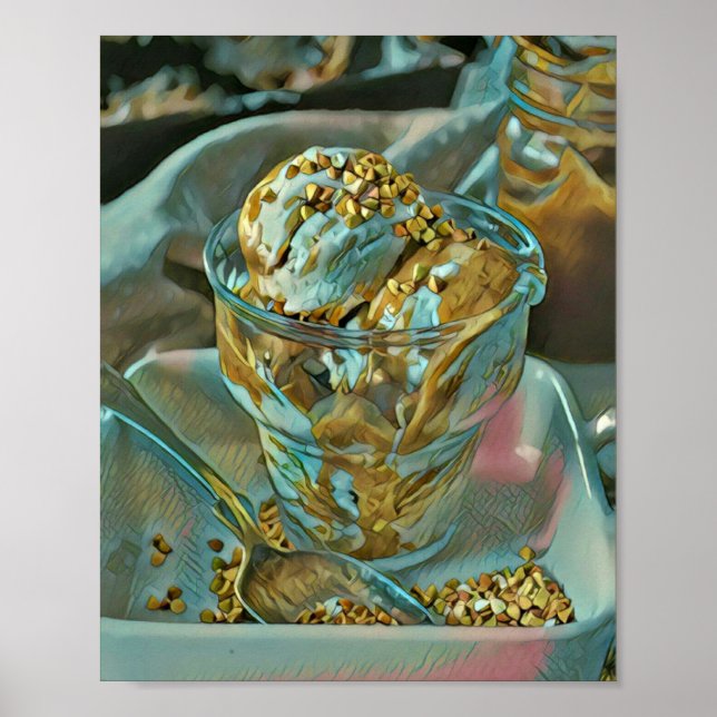 Poster cone de sorvete de Verão (Frente)