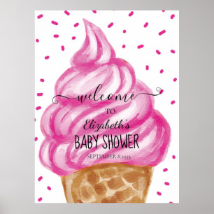 Poster Cone de sorvete Doces Confetes