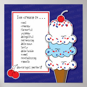 Poster Cone de Sorvete personalizável