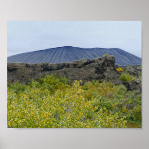 Poster Cone do vulcão de Hverfjall, Islândia