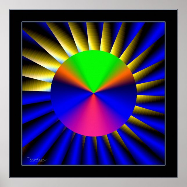 Póster Cone flutuante (Frente)