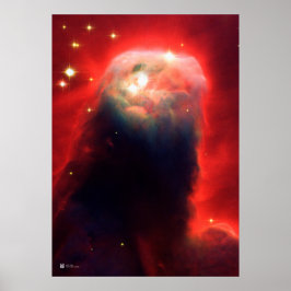 Poster Cone Nebula, NGC 2264 - Telescópio Espacial Hubble