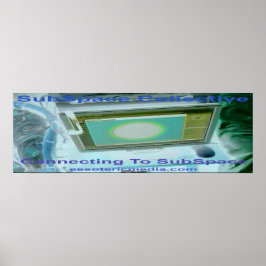 Poster "Conectando ao SubEspaço" 36"x12" (90cm x 30cm) 