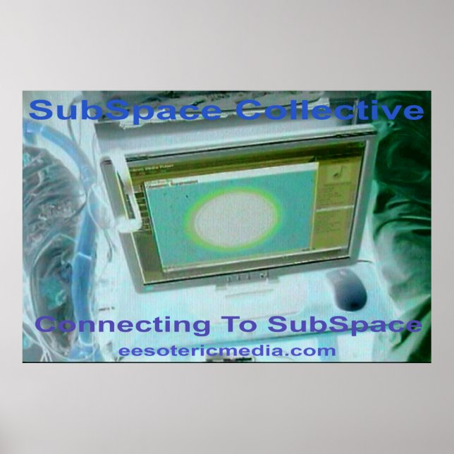 Poster "Conectando ao SubEspaço" 36"x24" (90cm x 90cm) (Frente)
