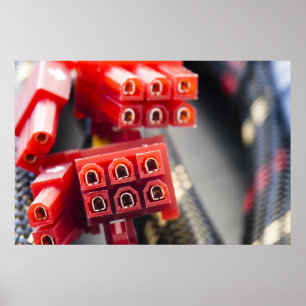 Póster Conector do cabo do computador