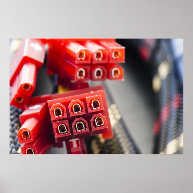 Póster Conector do cabo do computador (Frente)