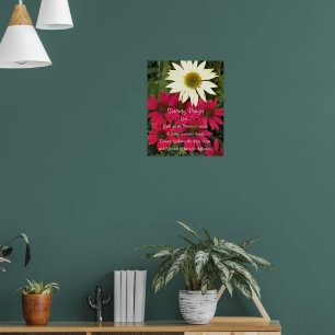 Poster Coneflowers da Oração da Serenidade Imagem Floral 