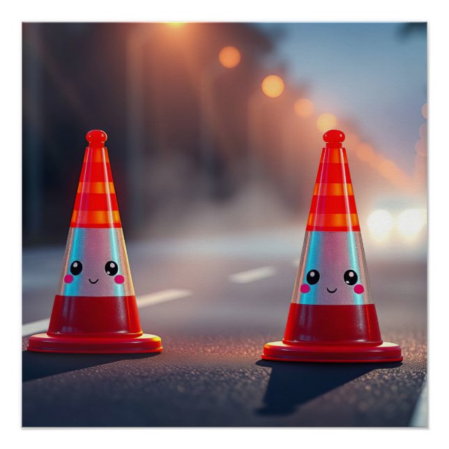 Póster Cones fofos (Frente)