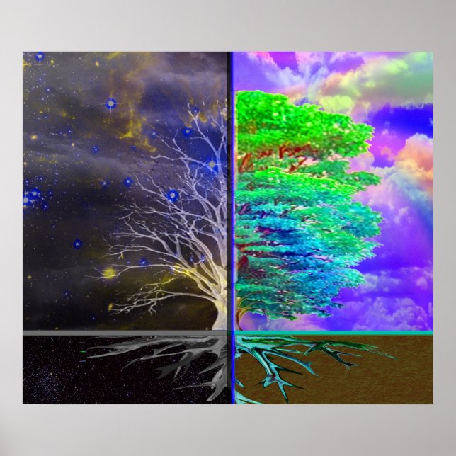 Póster Conexão de árvore da vida (Frente)
