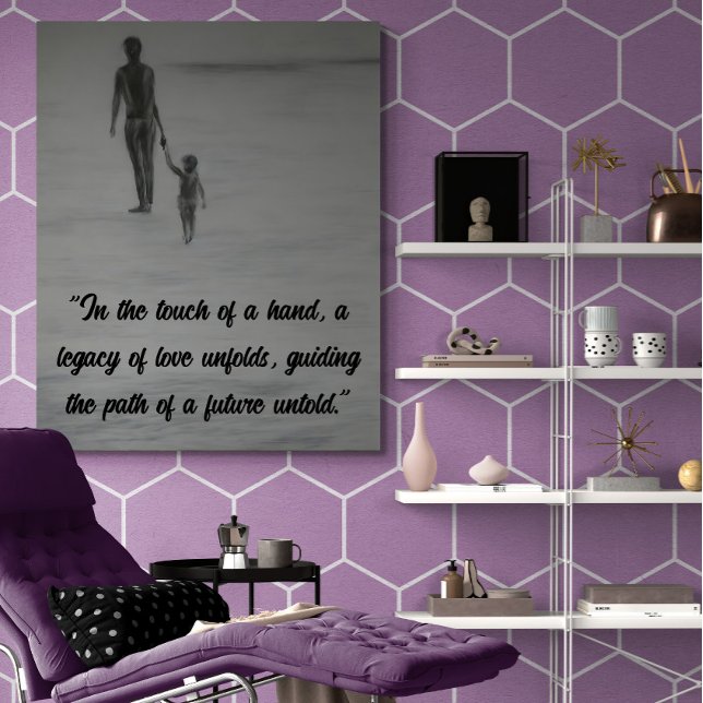 Poster Conexão de Corações: Pai Emocional e Criança (Criador carregado)