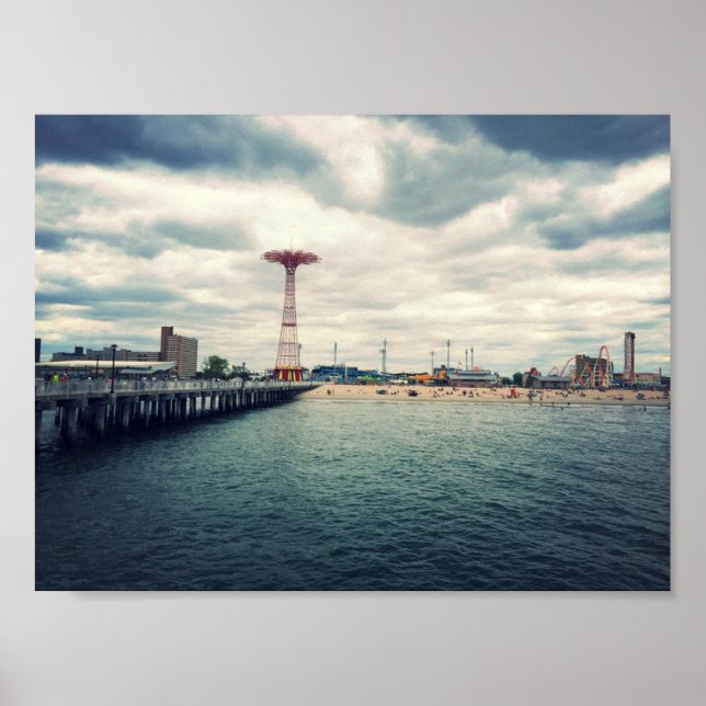 Poster Coney Island Beach (Frente)