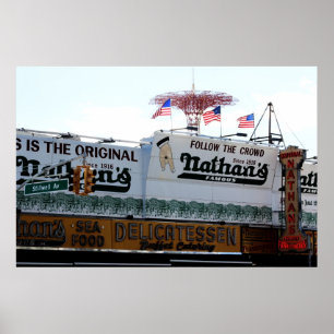 Póster Coney Island, foto da Nova Iorque