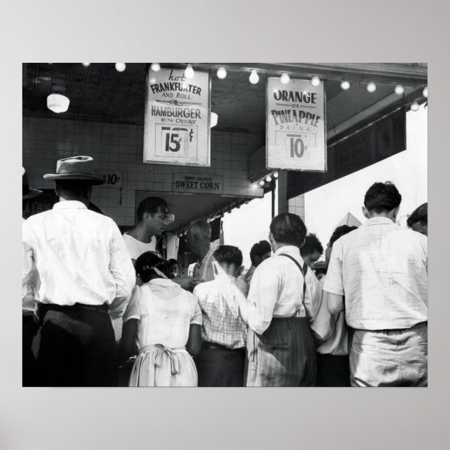 Poster Coney Island Nathan's Hotdog Stand (Frente)