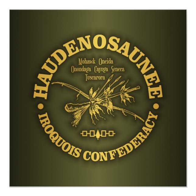Póster Confederação Iroquois (Haudenosaunee) (Frente)