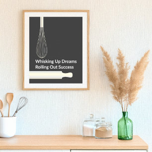 Poster Confeiteiro Moderno de Padaria Inspiração para Con