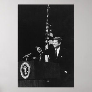 Poster Conferência de John Kennedy 35º Presidente dos EUA