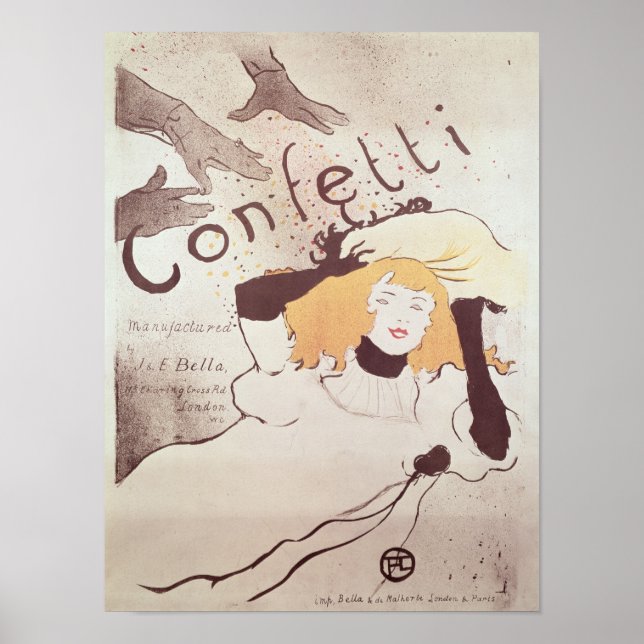 Poster Confetti, 1893 (Frente)