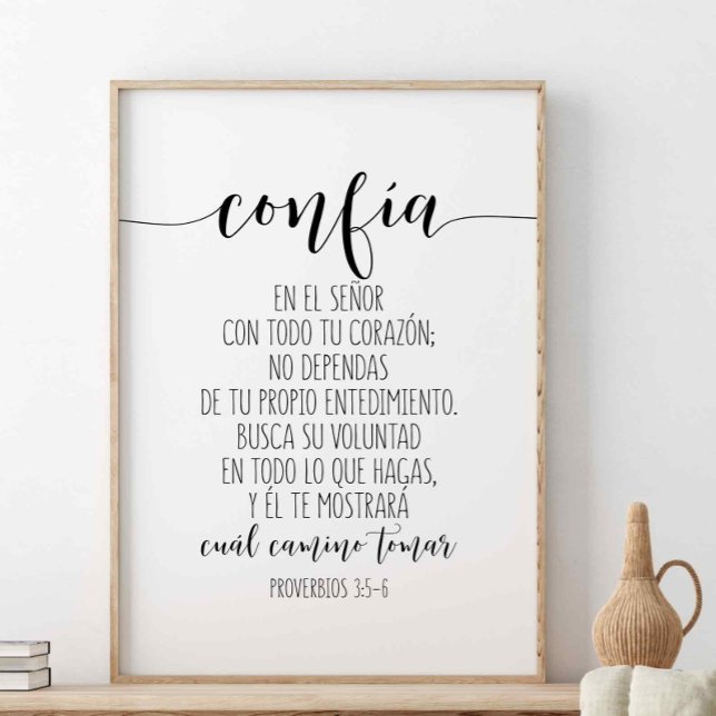 Poster Confía En El Señor Con Todo Tu Corazón (Criador carregado)