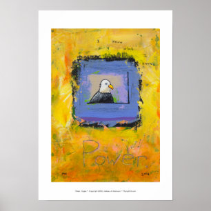Póster Confiança colorida do poder da arte moderna da