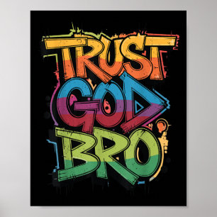 Poster Confiança da Juventude em Deus Irmão Engraçado Cri