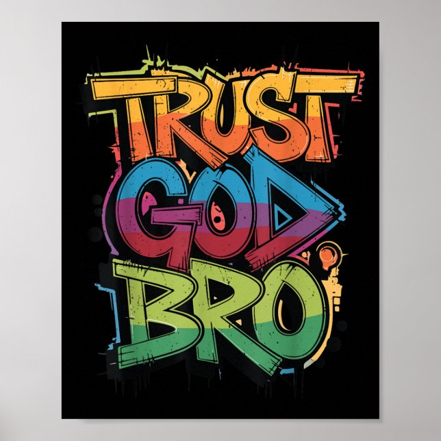 Poster Confiança da Juventude em Deus Irmão Engraçado Cri (Frente)