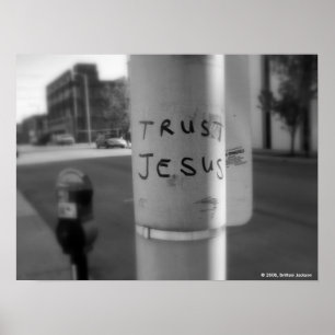Póster Confiança Jesus