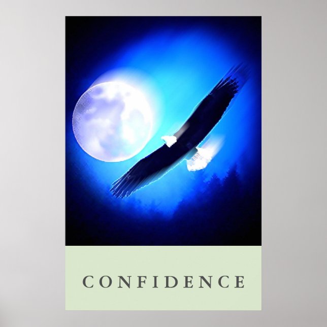 Poster Confiança Motivacional Da Águia (Frente)