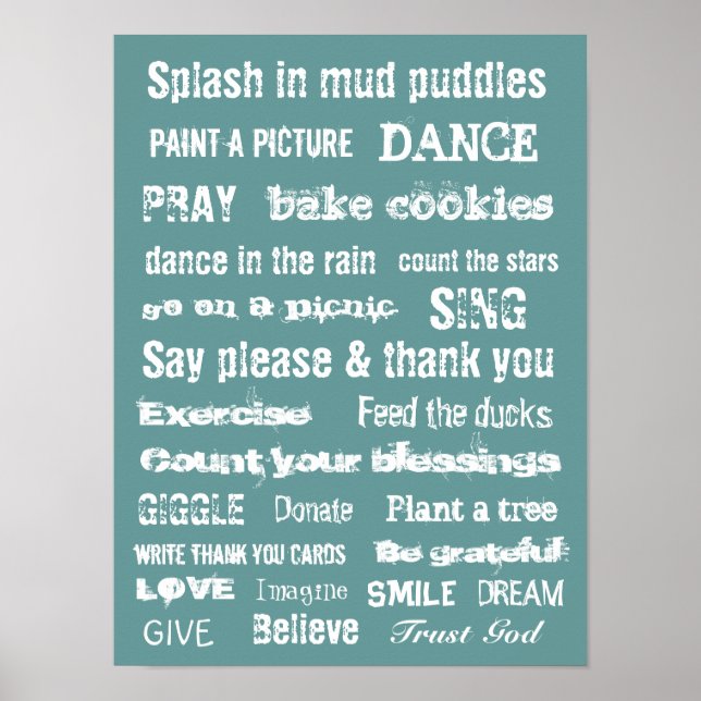 Poster CONFIANÇA MOTIVATIVA O muro MURAL DE DEUS pendurad (Frente)