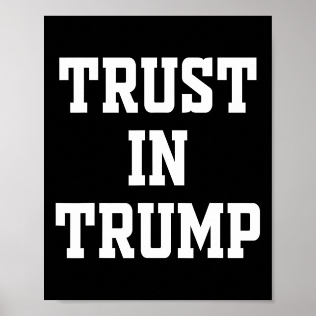 Poster Confie em Trump (Frente)