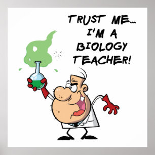 Póster Confie-me… Eu sou um professor de biologia
