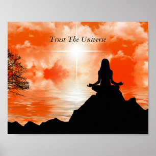 Poster Confie Na Cotação Inspiracional Espiritual Do Un