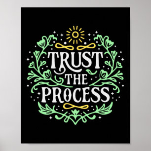 Poster Confie No Processo Inspirador Saúde Mental Para
