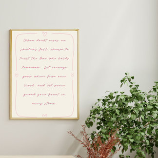 Poster Confie no que tem amanhã