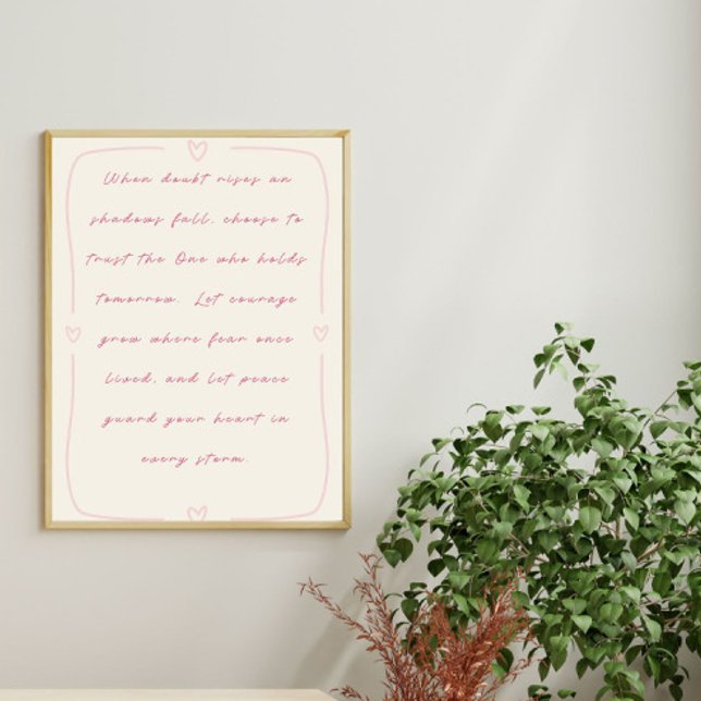 Poster Confie no que tem amanhã (Criador carregado)