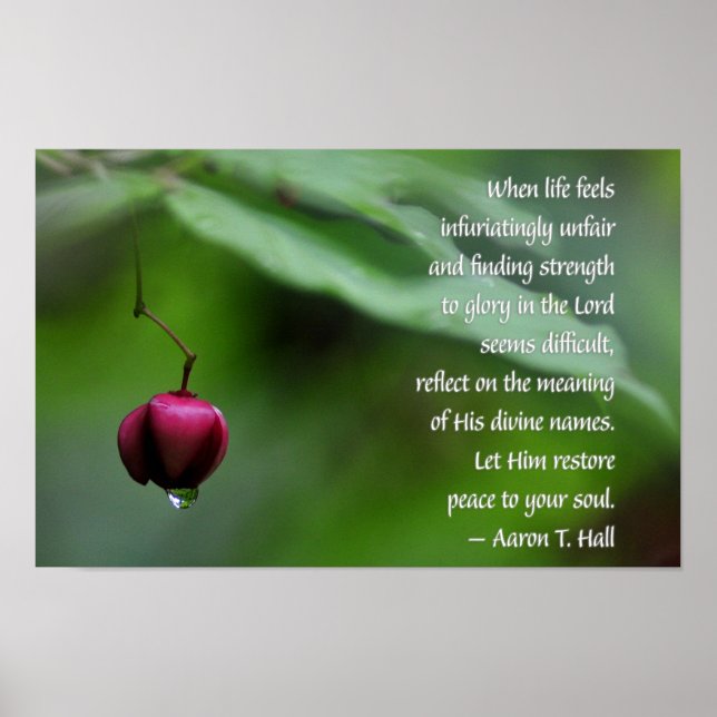 Poster Confie no Senhor Motivacional (Frente)