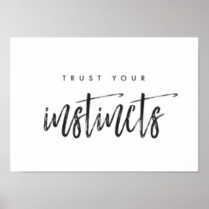 Poster Confie seu instinto