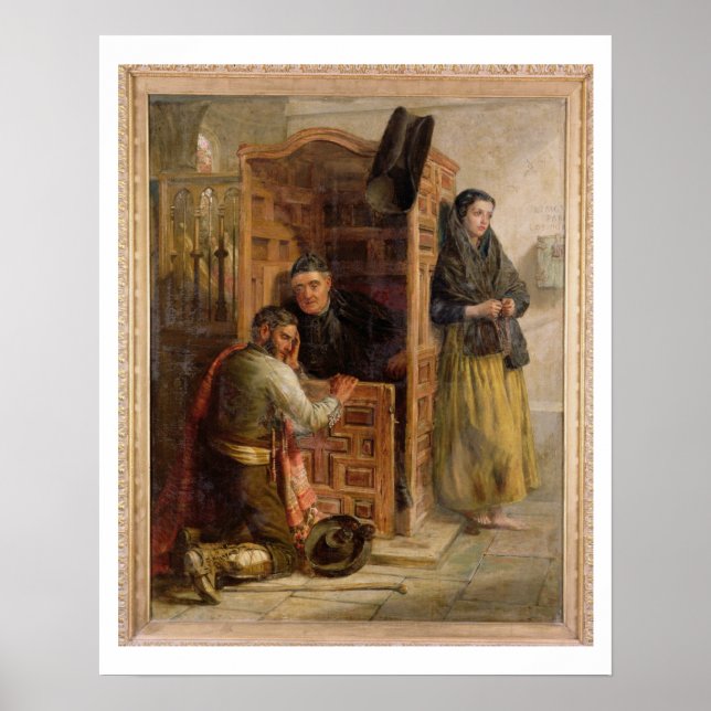 Poster Confissão, 1862 (petróleo na canvas) (Frente)