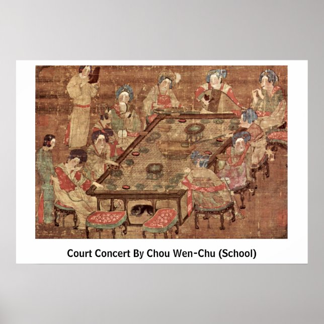 Poster Conflito Judicial De Chou Wen-Chu (Escola) (Frente)