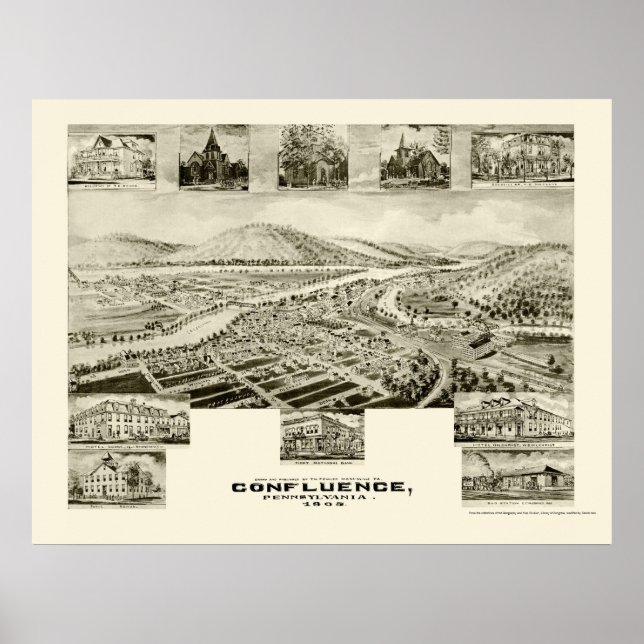 Póster Confluência, PA Panorâmica - 1905 (Frente)