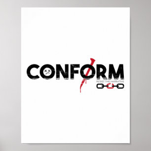 Poster Conform Resistir À Narrativa