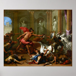 Poster Confrontação Phineus de Sebastiano Ricci Perseus