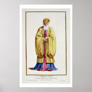 Póster Confucius (551-479 BC), 'de DES Estampes de