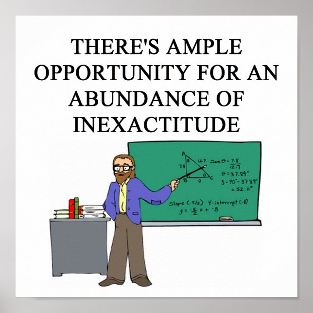 Póster Confusão matemática (Frente)