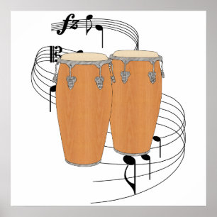 Póster Conga Drums
