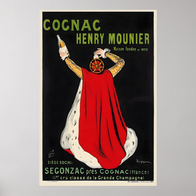 Poster Conhaque Henry Mounier Leonetto Cappiello Comida e (Frente)