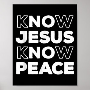 Poster Conheça Jesus Conheça Paz, Igreja Cristã de Fé Ins