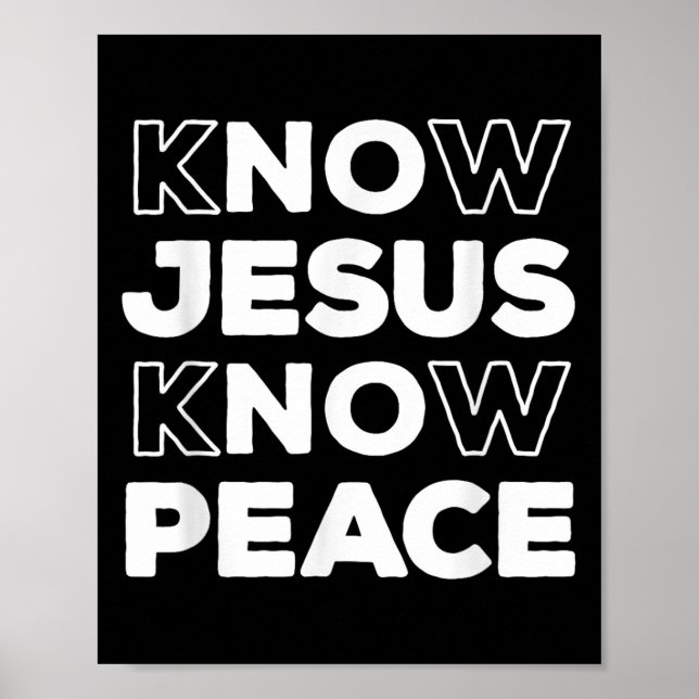 Poster Conheça Jesus Conheça Paz, Igreja Cristã de Fé Ins (Frente)